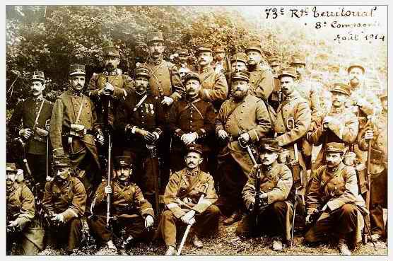73e Regiment d'Infantérie Territoriale - augustus 1914