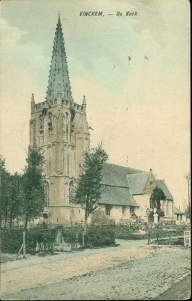 de kerk van Vinkem bij Veurne