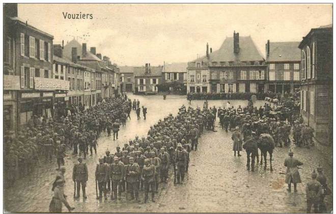 Duitse soldaten in Vouziers