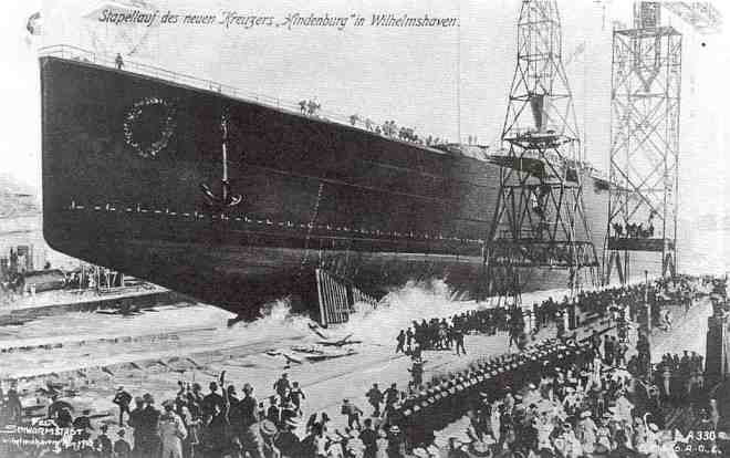 tewaterlating van de Hindenburg