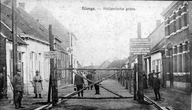 de dodendraad in Klinge op de Belgisch-Nederlandse grens