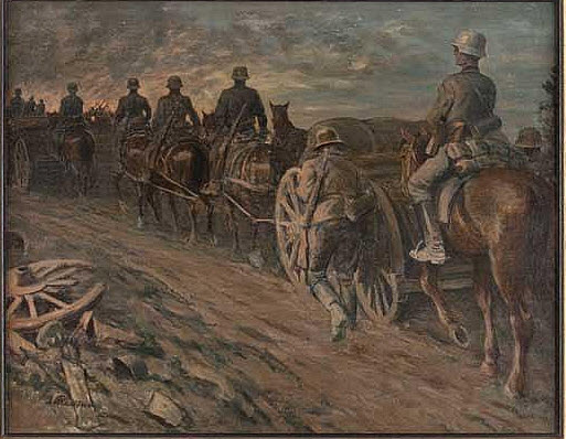 ottoflechtner_deutscheartillerieaufdemmarsch_1916