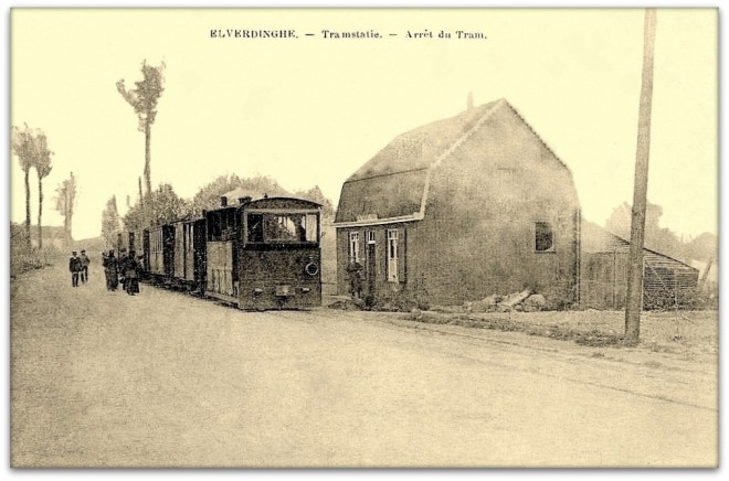 ELVERDINGE         " Zicht op de Tramstatie "